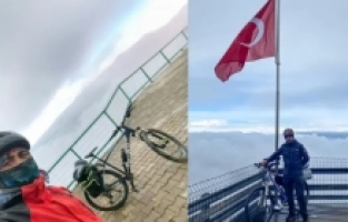 Dünyanın En Yüksekteki Mescidine Bisikletle Çıktılar