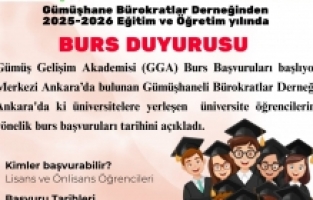 Gümüş Gelişim Akademisi (GGA) burs başvuruları başladı