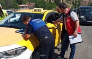 Zabıta taksi ve dolmuş denetimlerini sıklaştırdı