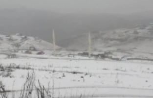 Gümüşhane'nin yüksek kesimleri beyaza büründü