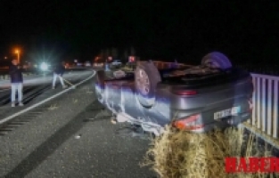 Gümüşhane’de otomobil takla attı: 5 yaralı