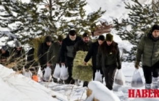 Gümüşhane’de Yaban Hayatı İçin Doğaya Yem Bırakıldı