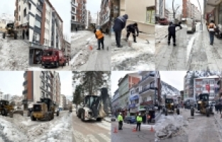 Gümüşhane’de yoğun kar yağışı sonrası temizlik seferberliği: Ekipler 24 saat sahada!
