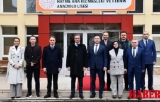 Vali Baruş’tan Hayme Ana Mesleki ve Teknik Anadolu Lisesi’ne Ziyaret