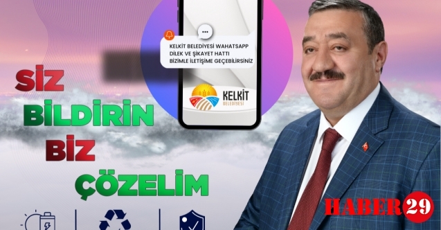 Kelkit Belediyesi Vatandaşlarla Whatsapp Hattı Üzerinden Daha Yakın İletişime Geçiyor
