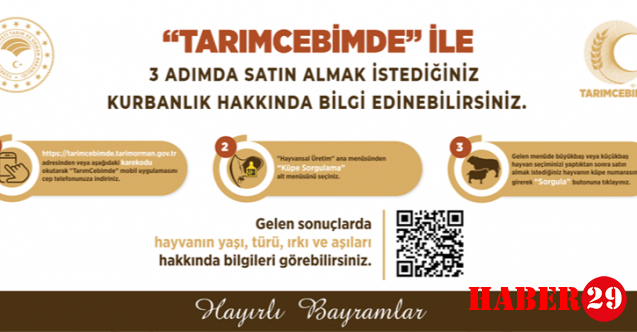 Tarım Cebimde İle 3 Adımda Kurbanlık Sorgulama!