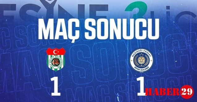 Kelkit Hürriyetspor, 1 Puanı Son Anda Kurtardı