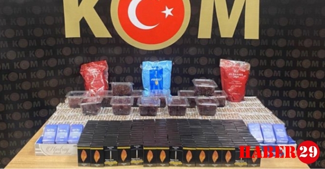 Şiran'da Büyük Kaçakçılık Operasyonu: Binlerce Makaron ve Kaçak Tütün Ele Geçirildi
