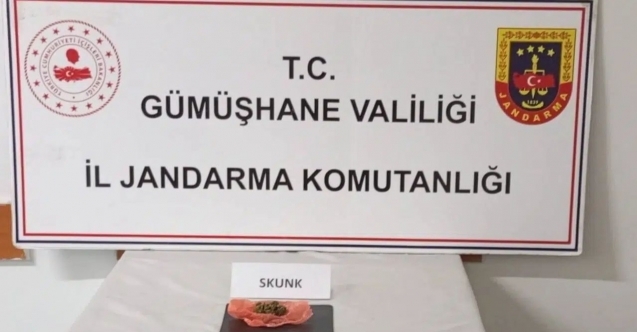 Uyuşturucuyu Trabzon’dan Gümüşhane’ye getiremediler