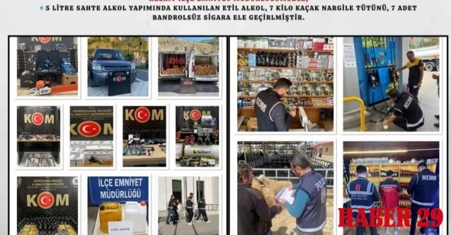 Gümüşhane Emniyeti'nden suç organizasyonlarına 70 operasyon