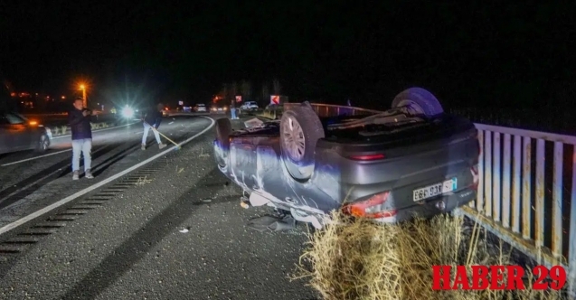 Gümüşhane’de otomobil takla attı: 5 yaralı