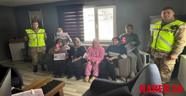 İl Jandarma Komutanlığı KADES bilgilendirmelerine devam ediyor