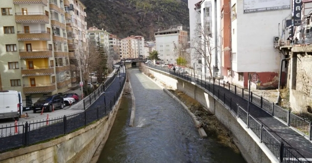 Harşit Çayı kış ayında son 15 yılın en yüksek seviyesine ulaştı