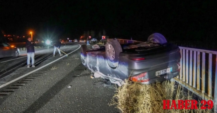 Gümüşhane’de otomobil takla attı: 5 yaralı