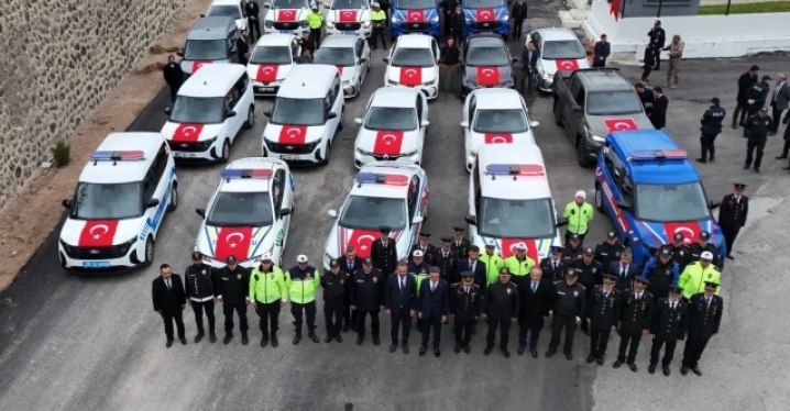 Gümüşhane’de Emniyet ve Jandarma filosuna 28 yeni araç