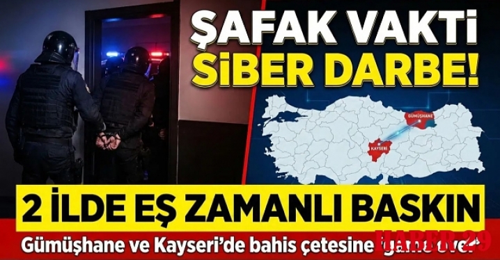 Gümüşhane Merkezli Dev Operasyon: 391 Milyon TL'lik Yasa Dışı Bahis Ağı Çökertildi