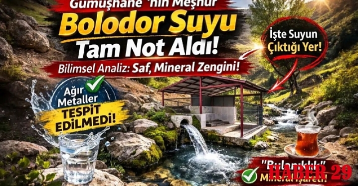 Gümüşhane’nin Asırlık Bilmecesi Çözüldü: Bolodor Suyu Laboratuvardan "Tam Not" Aldı